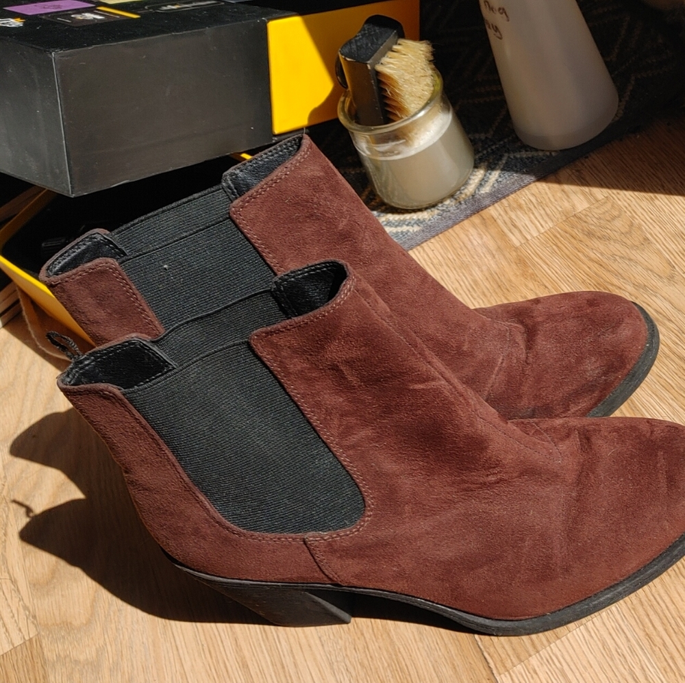 Brown booties